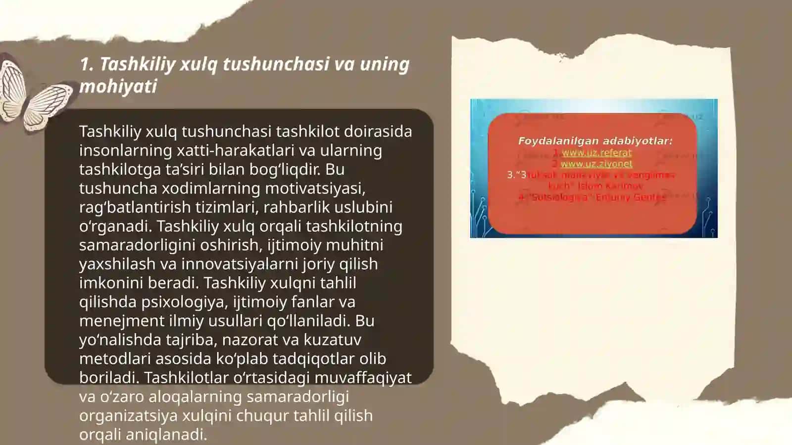 Tashkiliy xulqning nazariy asoslari 3