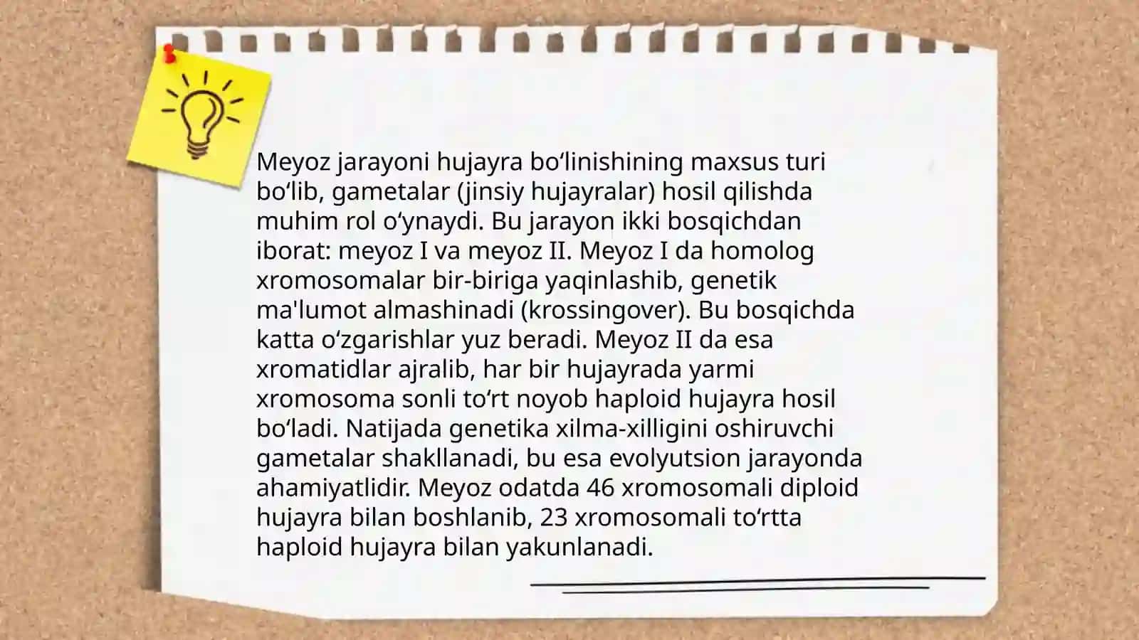 Meyozning biologik ahamiyati 3