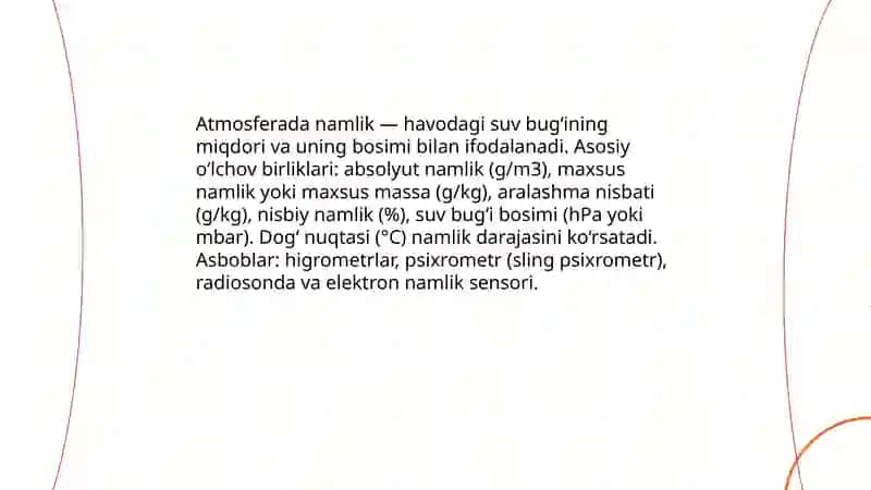 Atmosferada namligning geografik taqsimoti 3