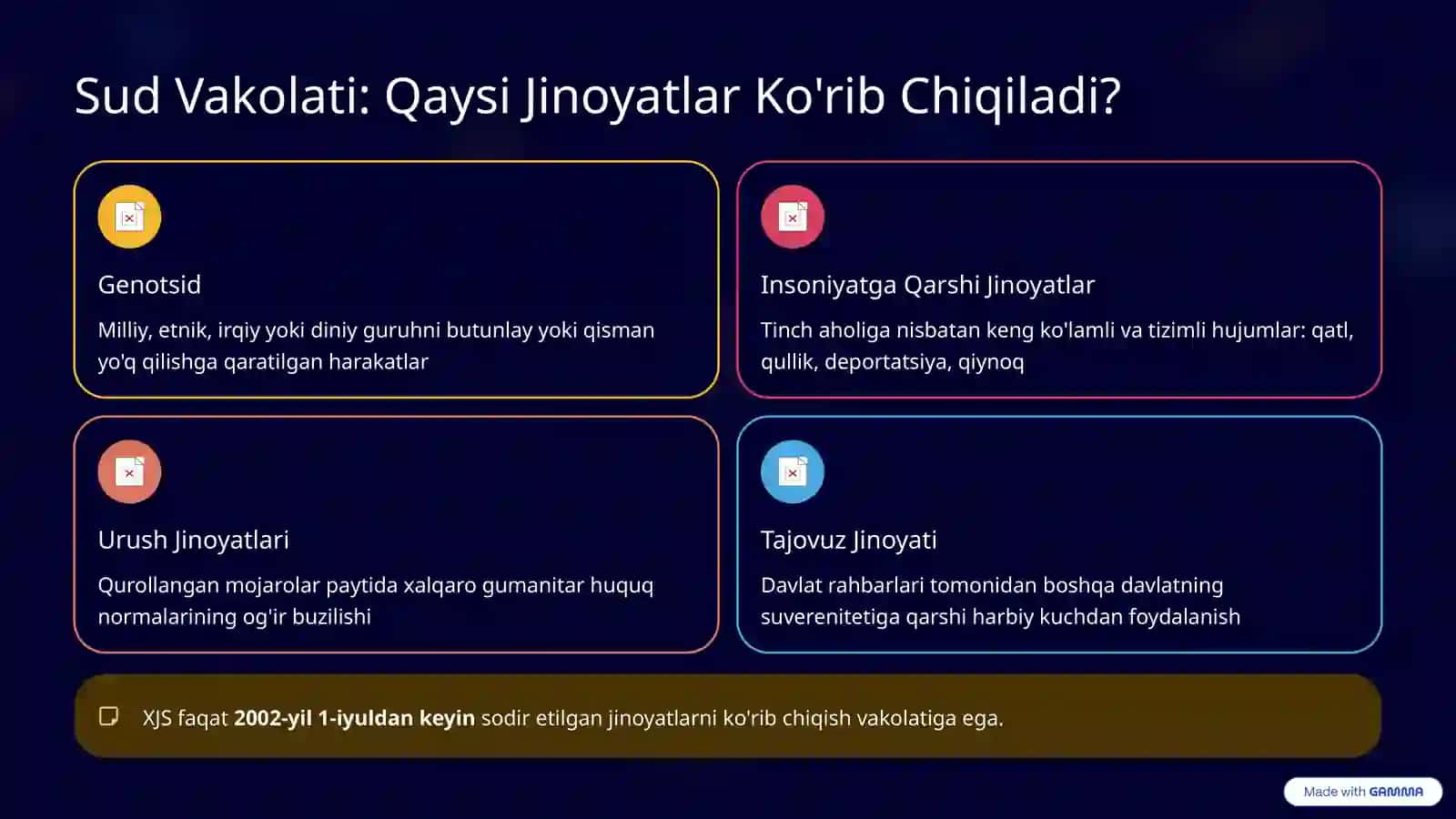 Xalqaro Jinoyat Sudi 3