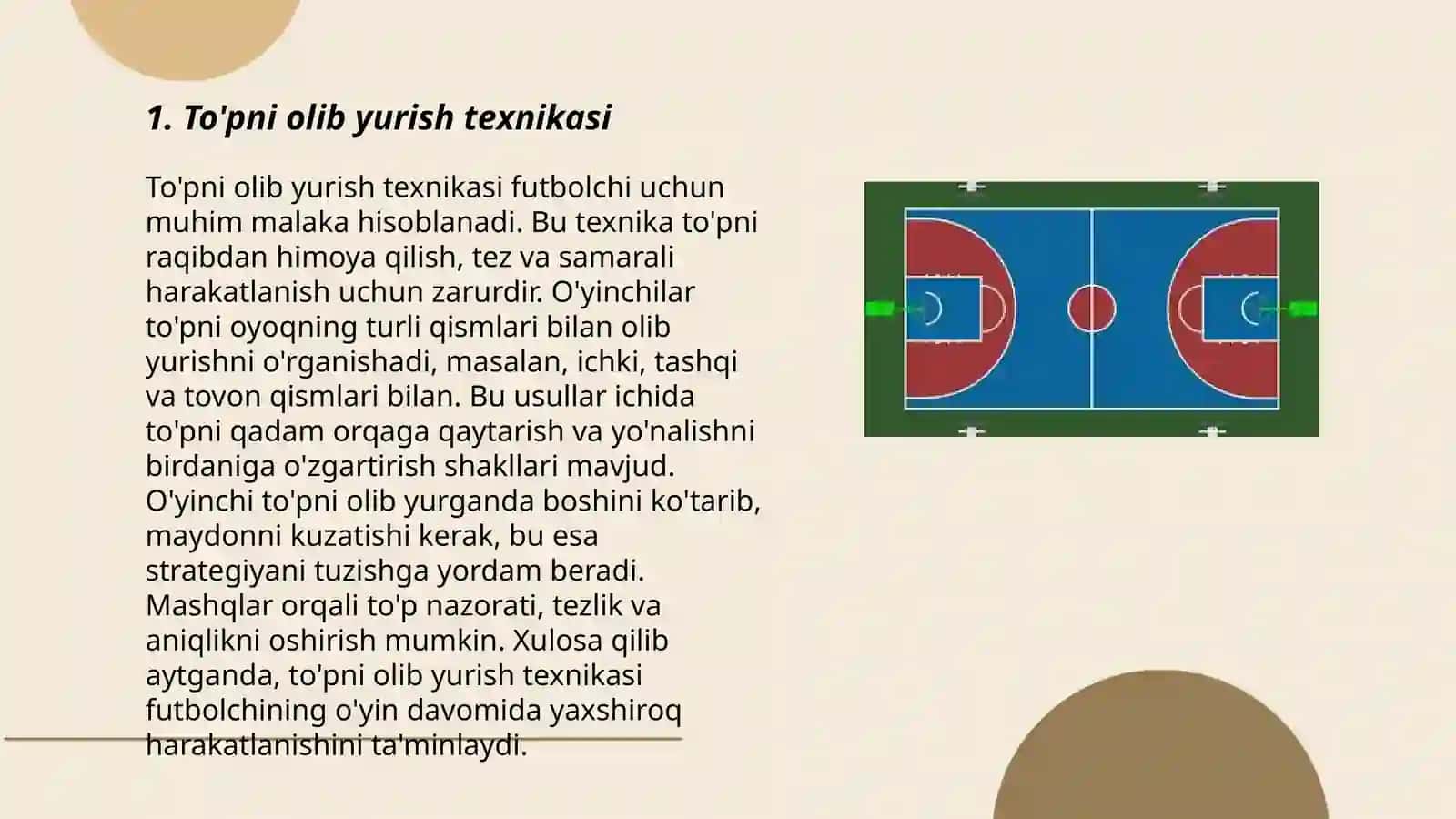 To'pni olib yurish texnikasi 3