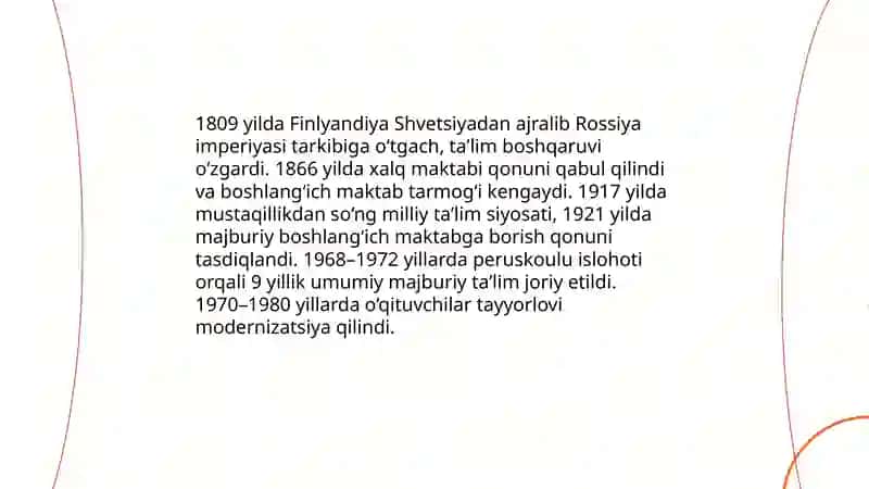 Finlyandiyada talim tizimining rivojlanishi 3