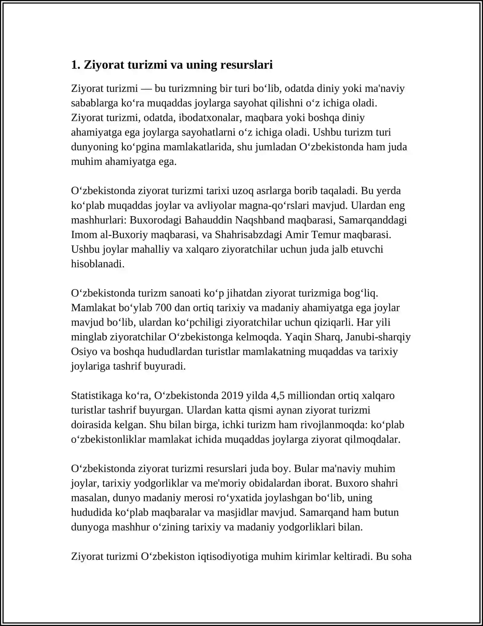 DINIY TURIZM RIVOJLANTIRISH RESURSLARI 3