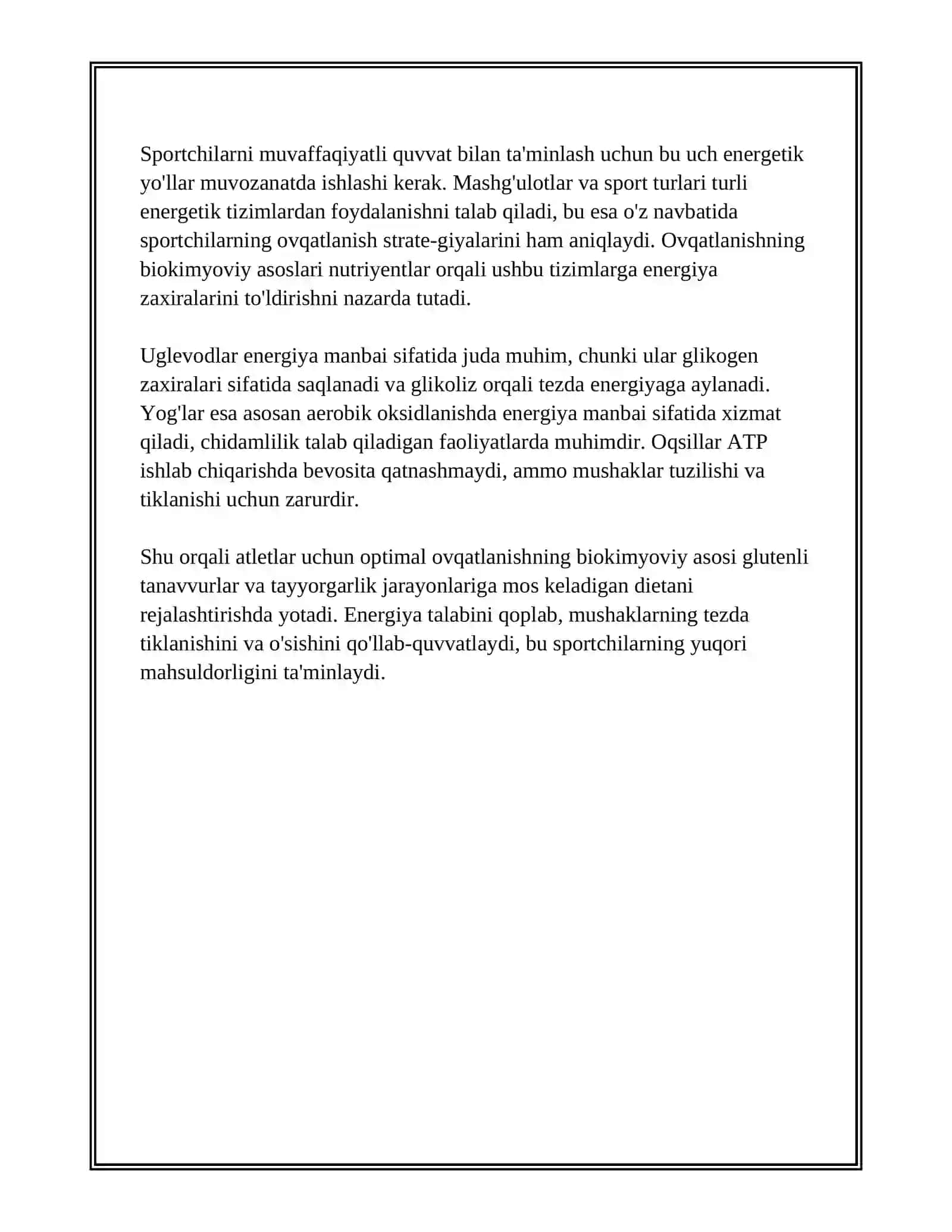 BIOXIMIYA VA SPORT BIOXIMIYASI 3