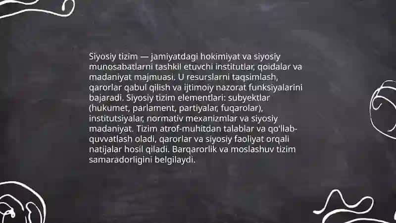 Siyosiy tizim tushunchasi va turlari 3