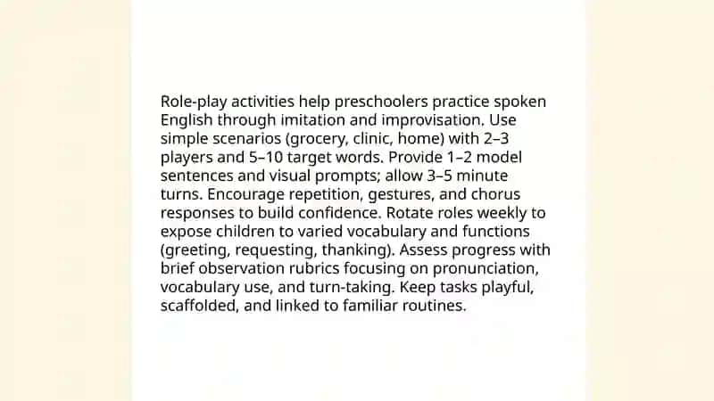 The use of dramatization techniques in teaching English to preschool children 3