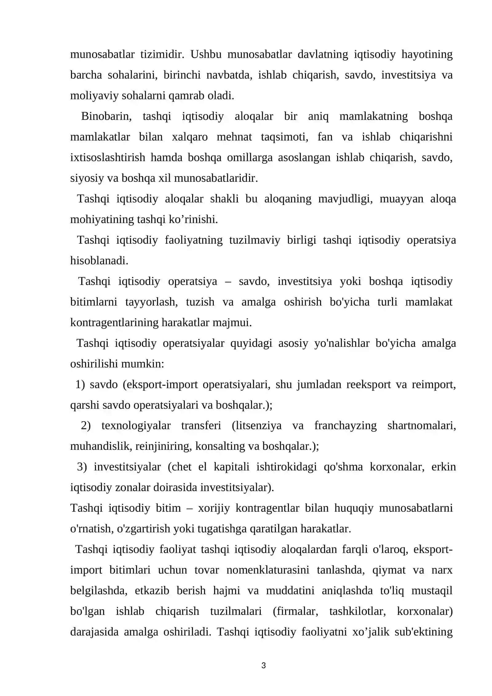 O'zbekiston Respublikasining tashqi savdosiyosati 3