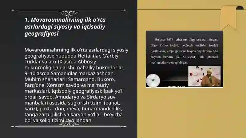 Oʻrta Osiyoning ilk oʻrta asrlardagi tarixiy geografiyasi 3