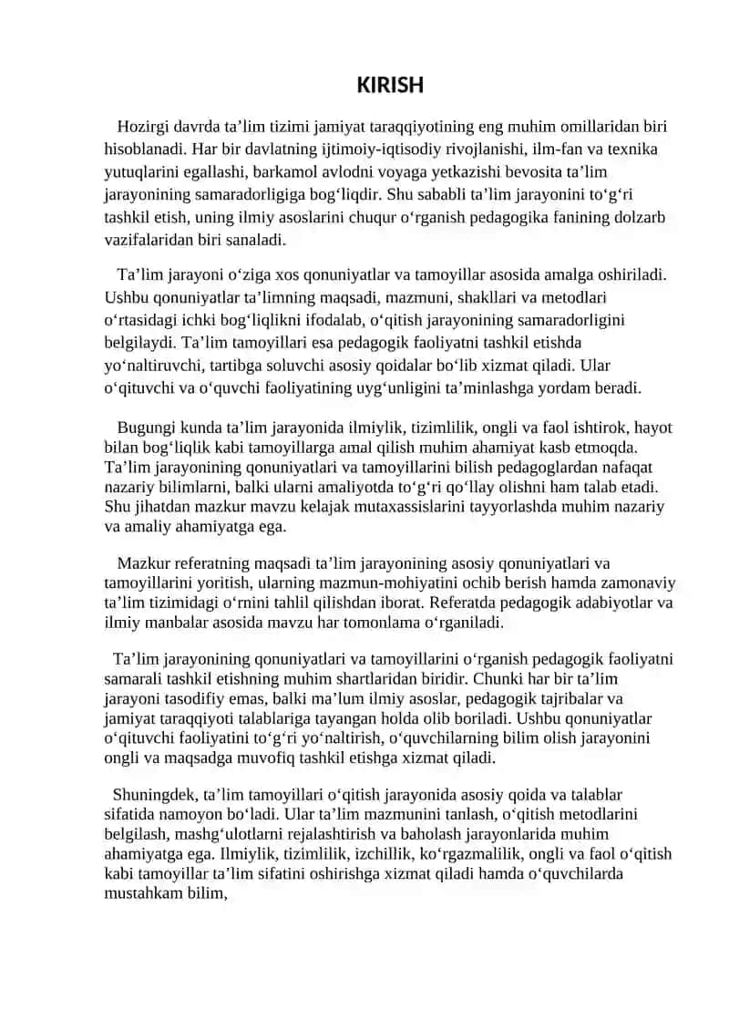 Talim jarayonining qonuniyatlari va tamoyillari 3