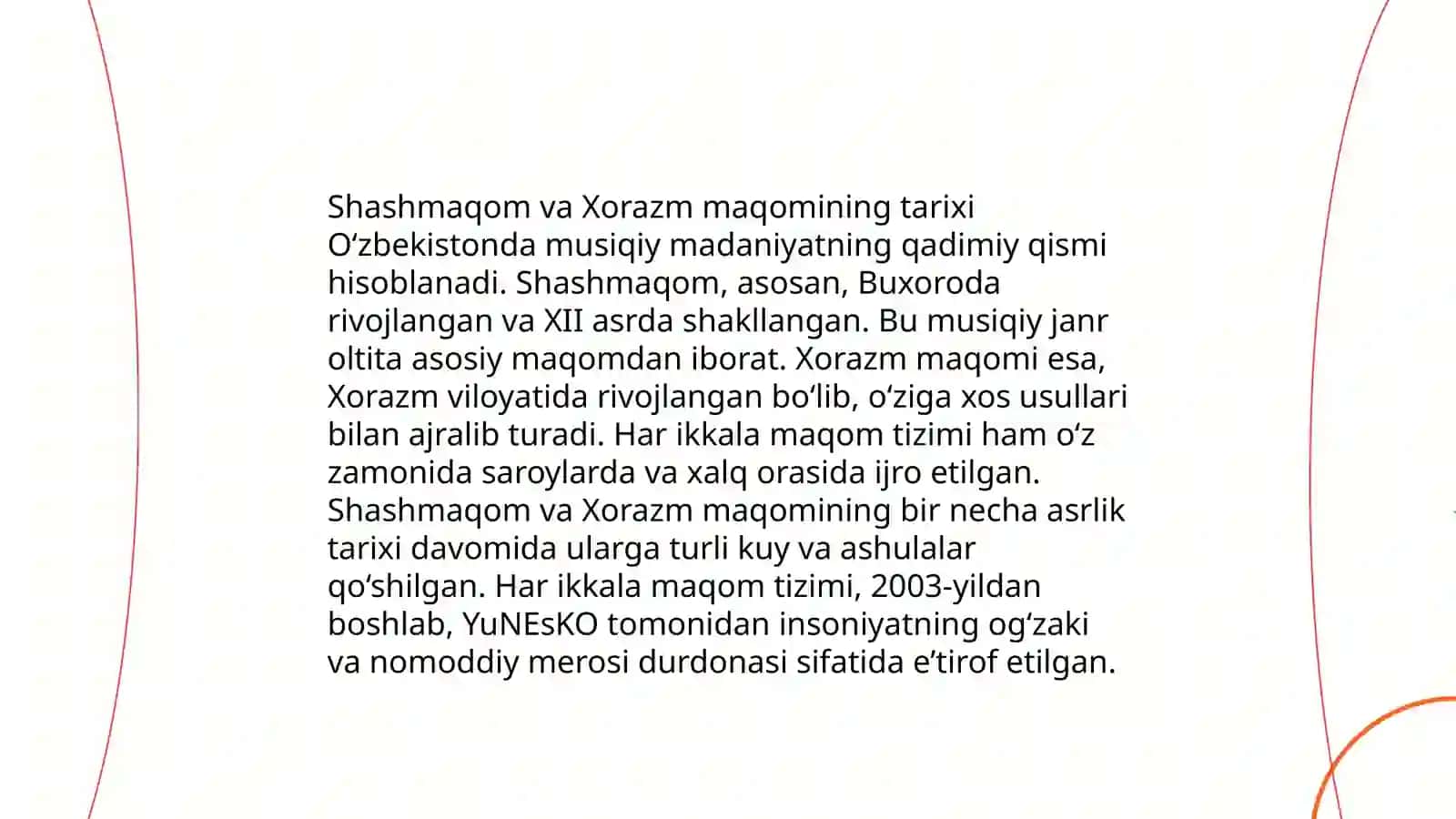 Shashmaqom va Xorazm maqoming tarixi 3