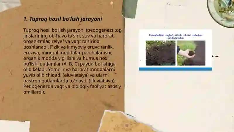 Tuproq va uning tabiiy xususiyatlari 3