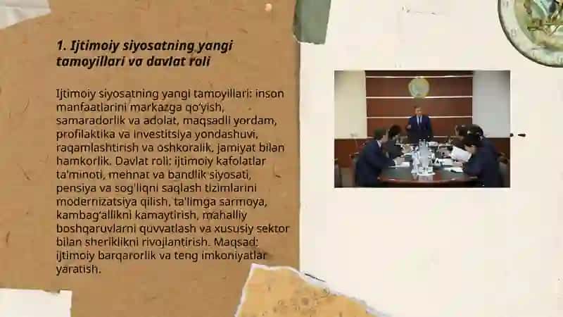 O‘zbekistonda ijtimoiy sohada amalga oshirilayotgan o‘zgarishlar mazmun va mohiyati - Suyarova Dilfuza 25-14 3