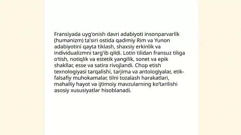 Fransiya va Ispaniyada uyg'onish davri adabiyoti 3