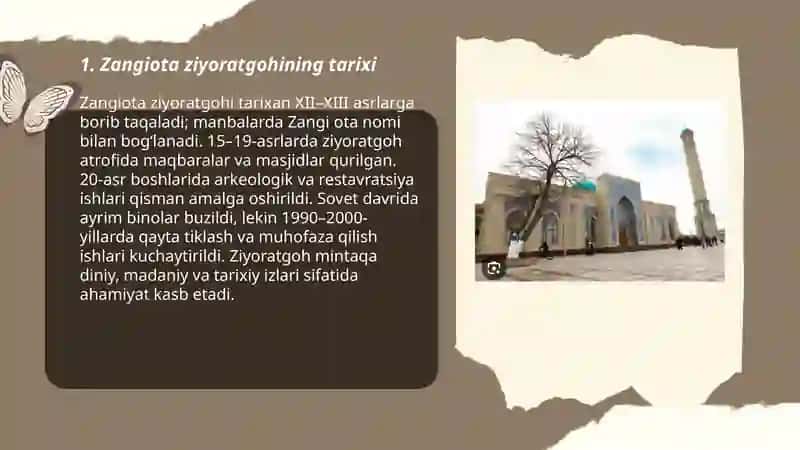 Zangiota ziyoratgohi va uning ahamiyati 3