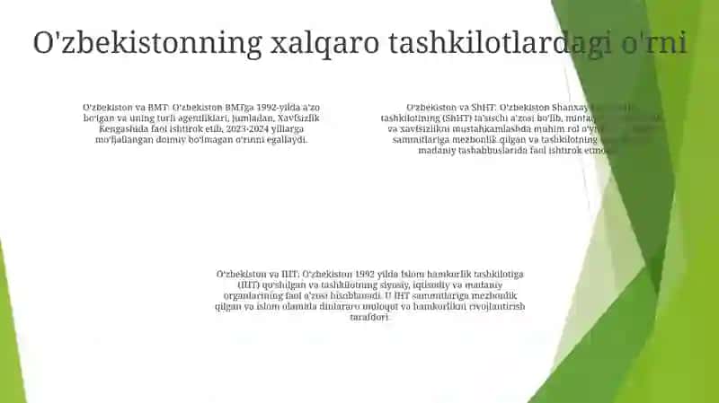 Oʻzbekiston Va Jahon Hamjamiyati 3