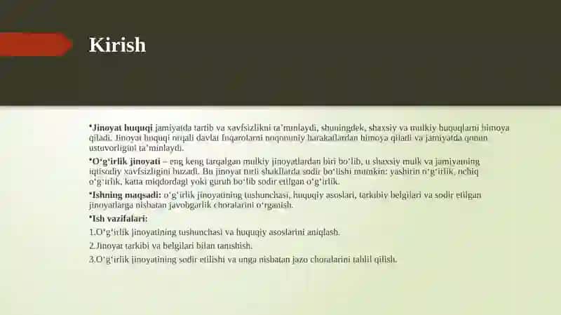 O‘g‘irlik jinoyati tushunchasi 3