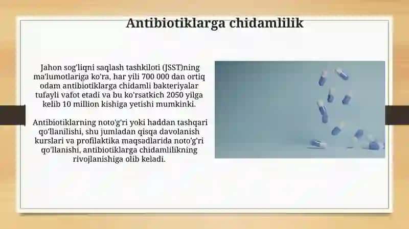 Antibakterial vositalar va opioidlar 3