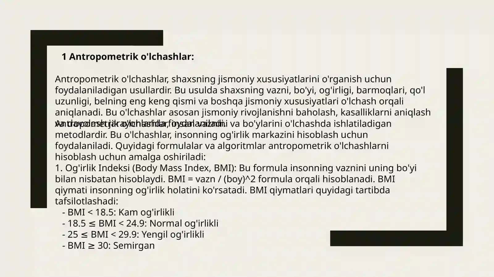 Inson gavdasi og'irlik markazini analitik usul bilan aniqlash 3