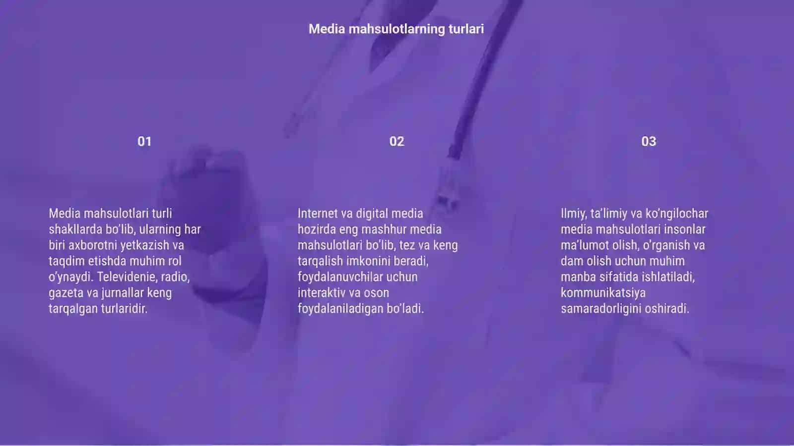 Media mahsulot turlari 3