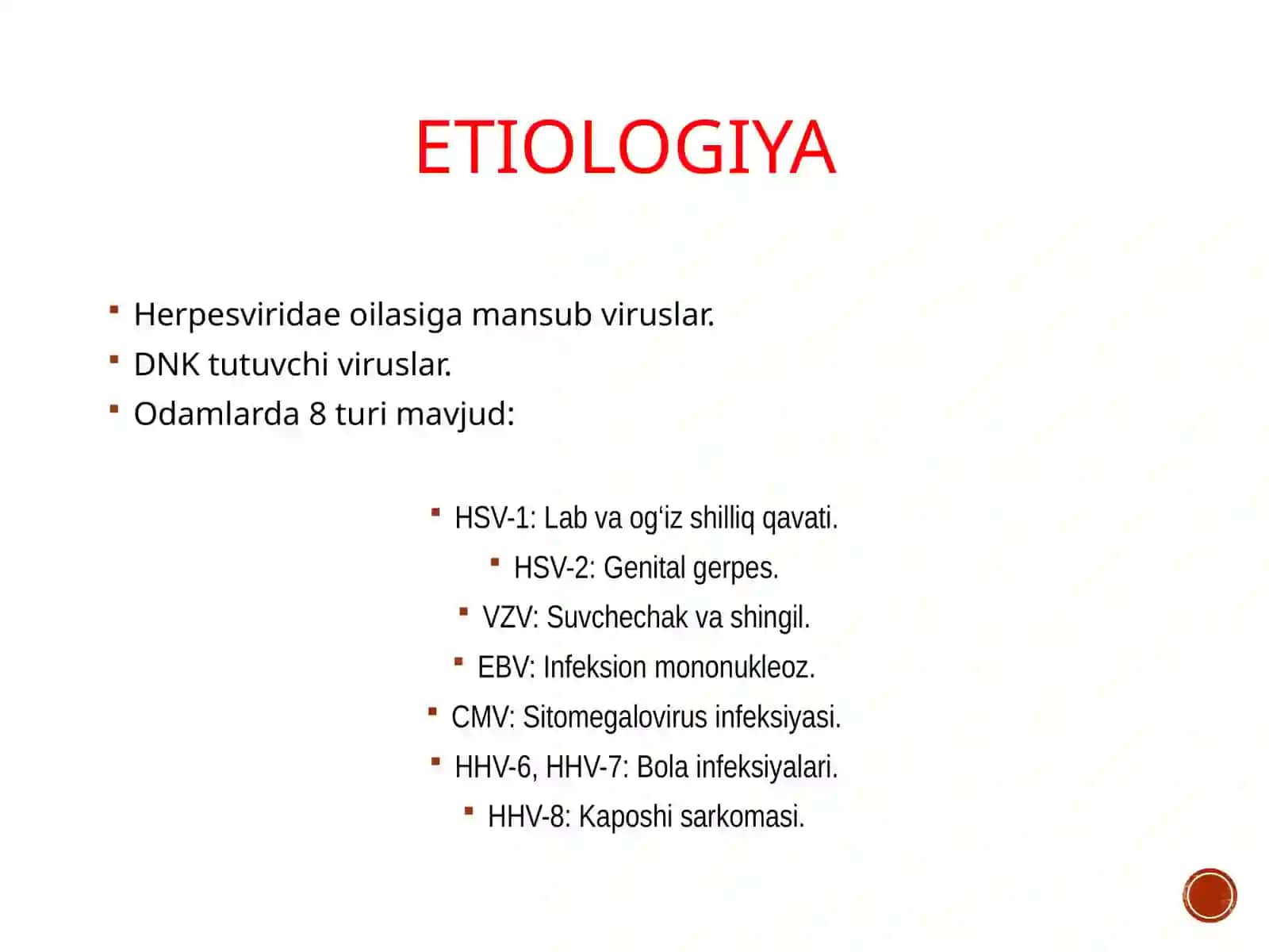 Gerpesvirusi qo‘zg‘atgan infeksiya 3