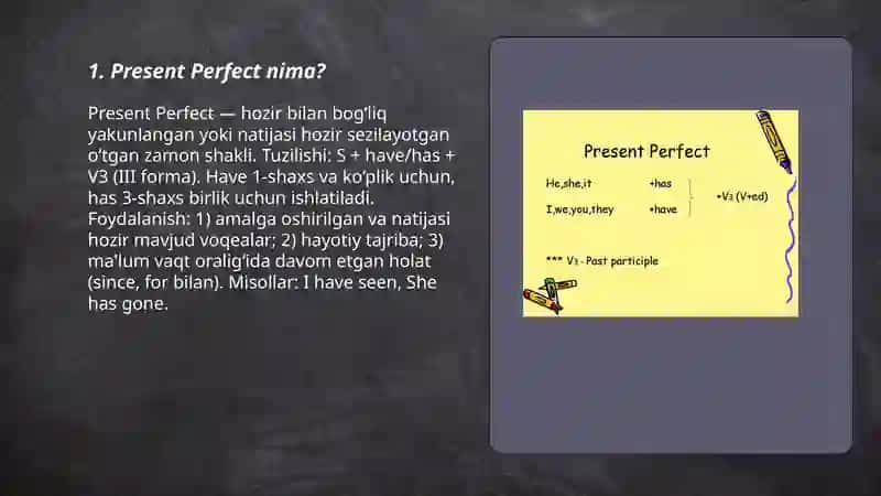 Present Perfect 3