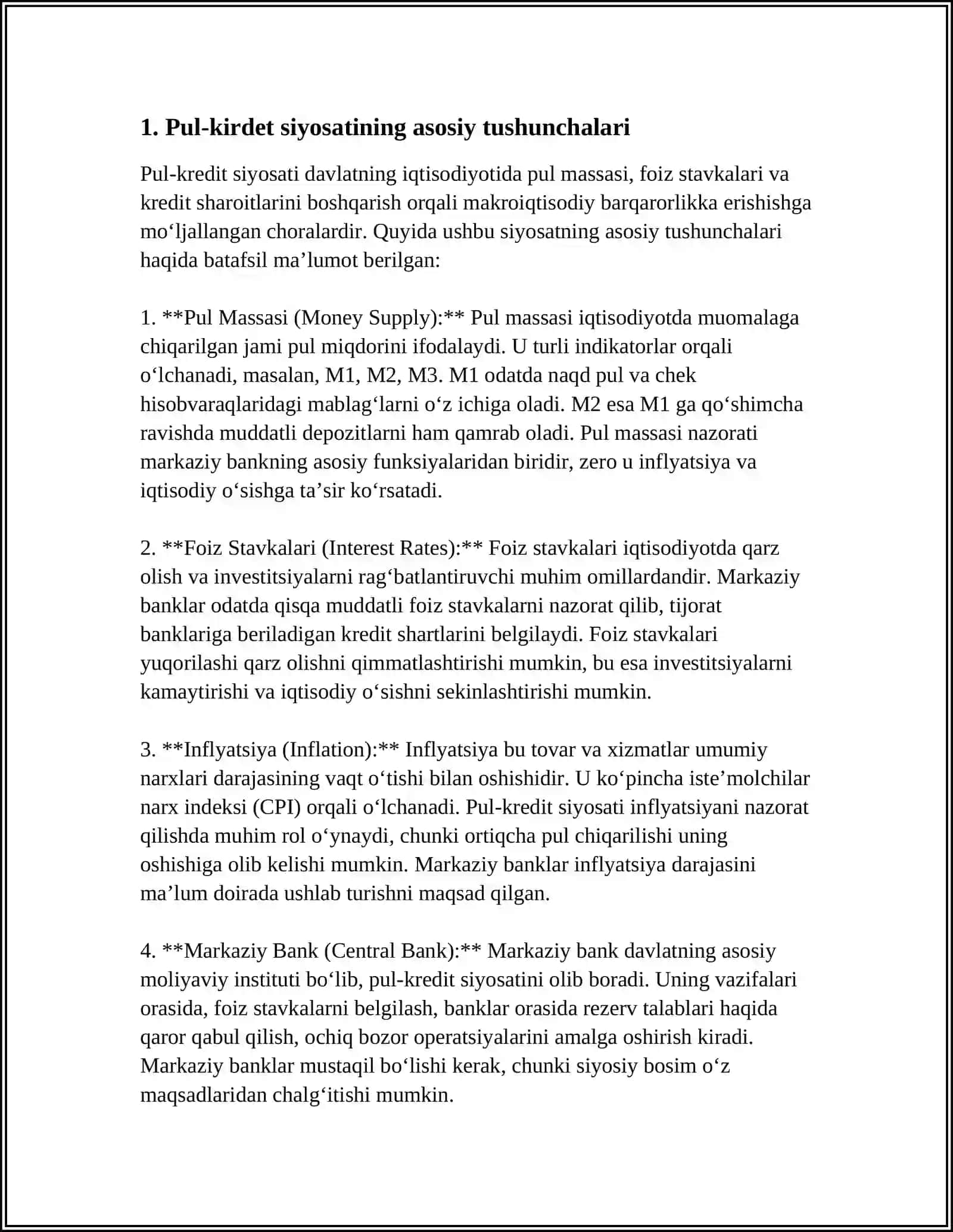 PUL- KIRDET SIYOSATI 3