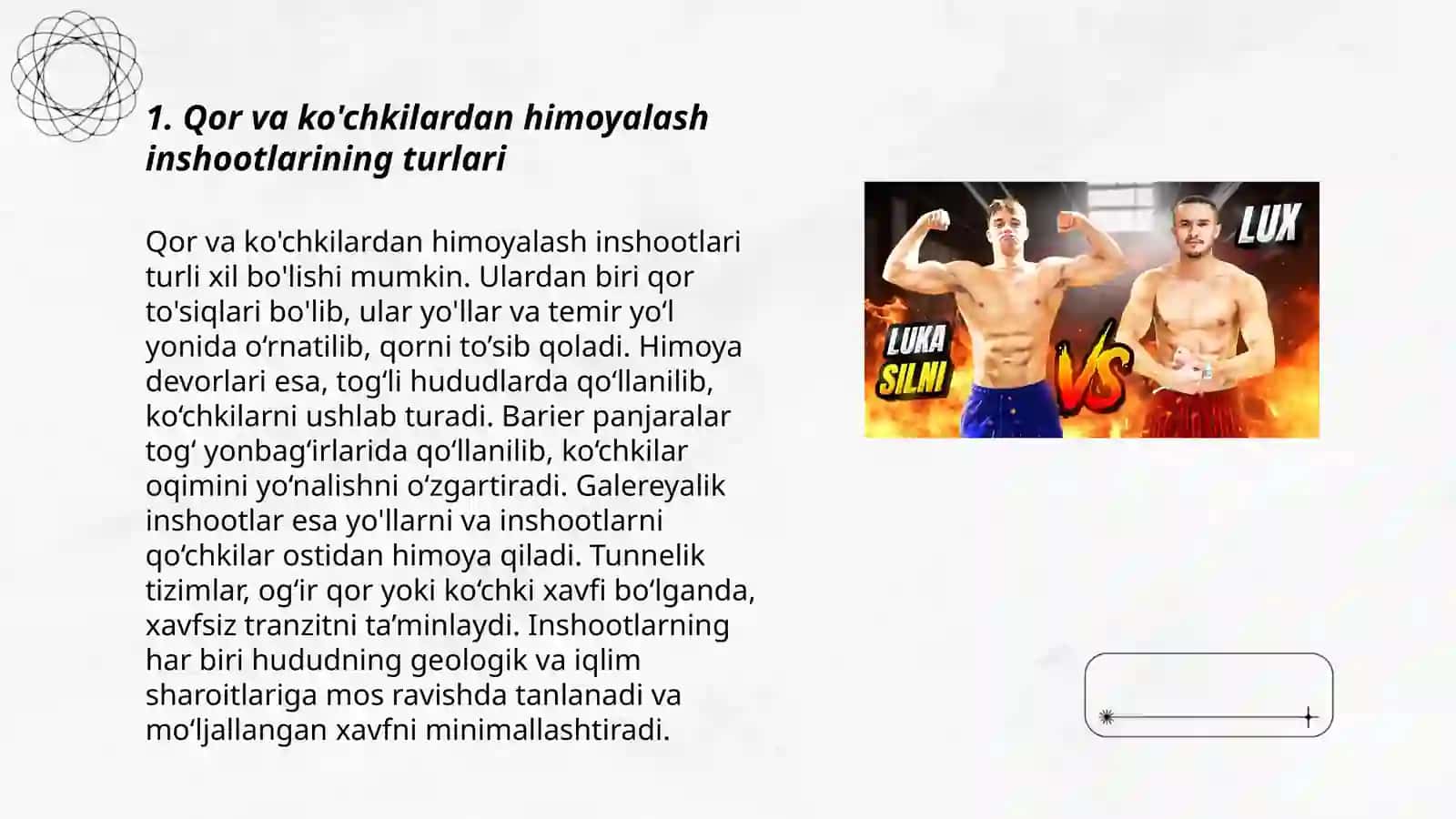 Qor va ko'chkilardan himoyalash inshootlari 3