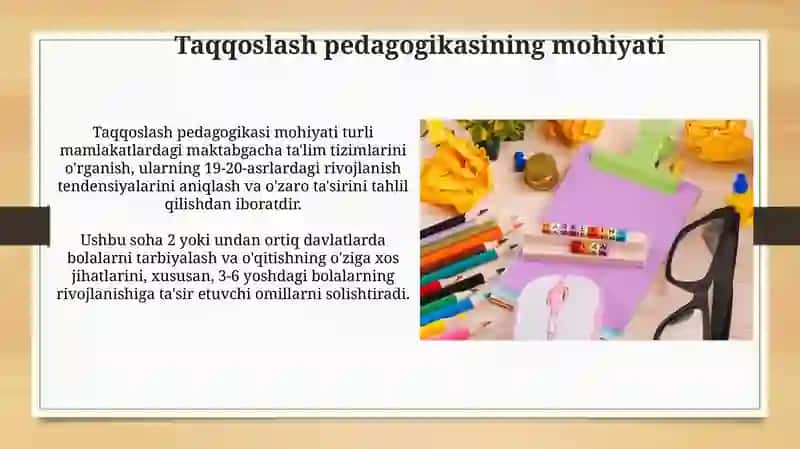 Taqqoslash pedagogikasi 3