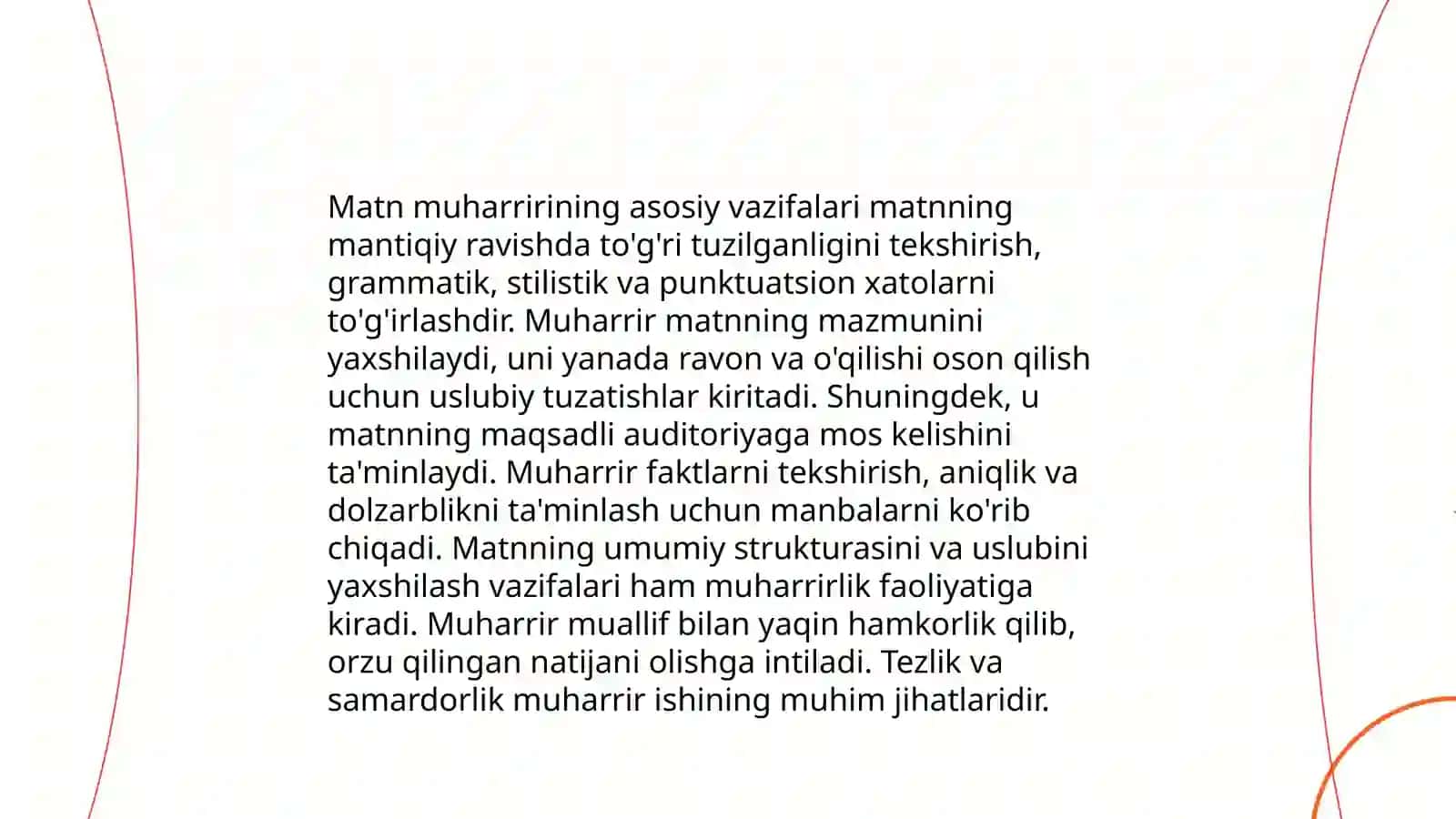Matn muharriri va uning vazifasi 3