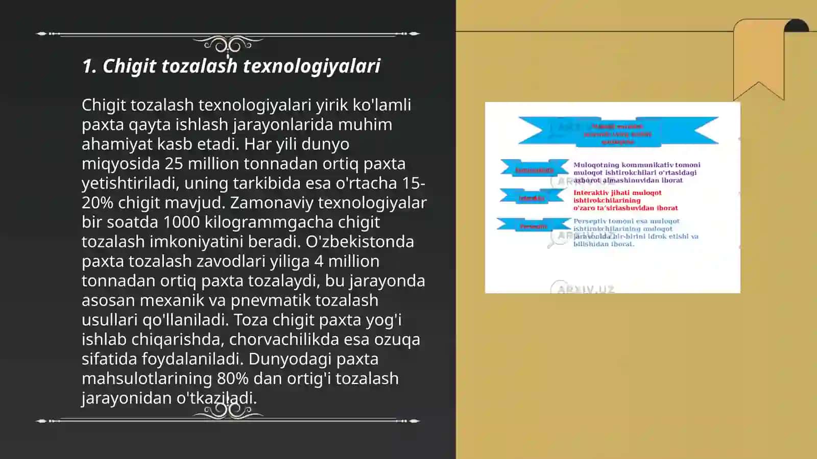 Chigit tozalash texnologiyalari 3