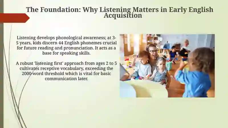 Developing listening skills in Preschool English classes 3