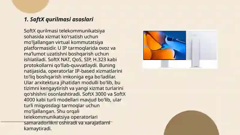 Huawei firmasining SoftX (SoftSwitch) qurilmasini o'rganish 3