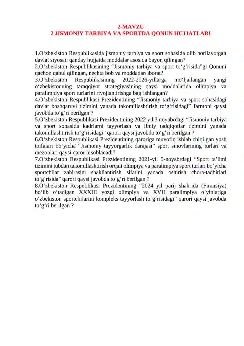 SPORT MASHGʻULOTLARINING NAZARIY ASOSLARI 3