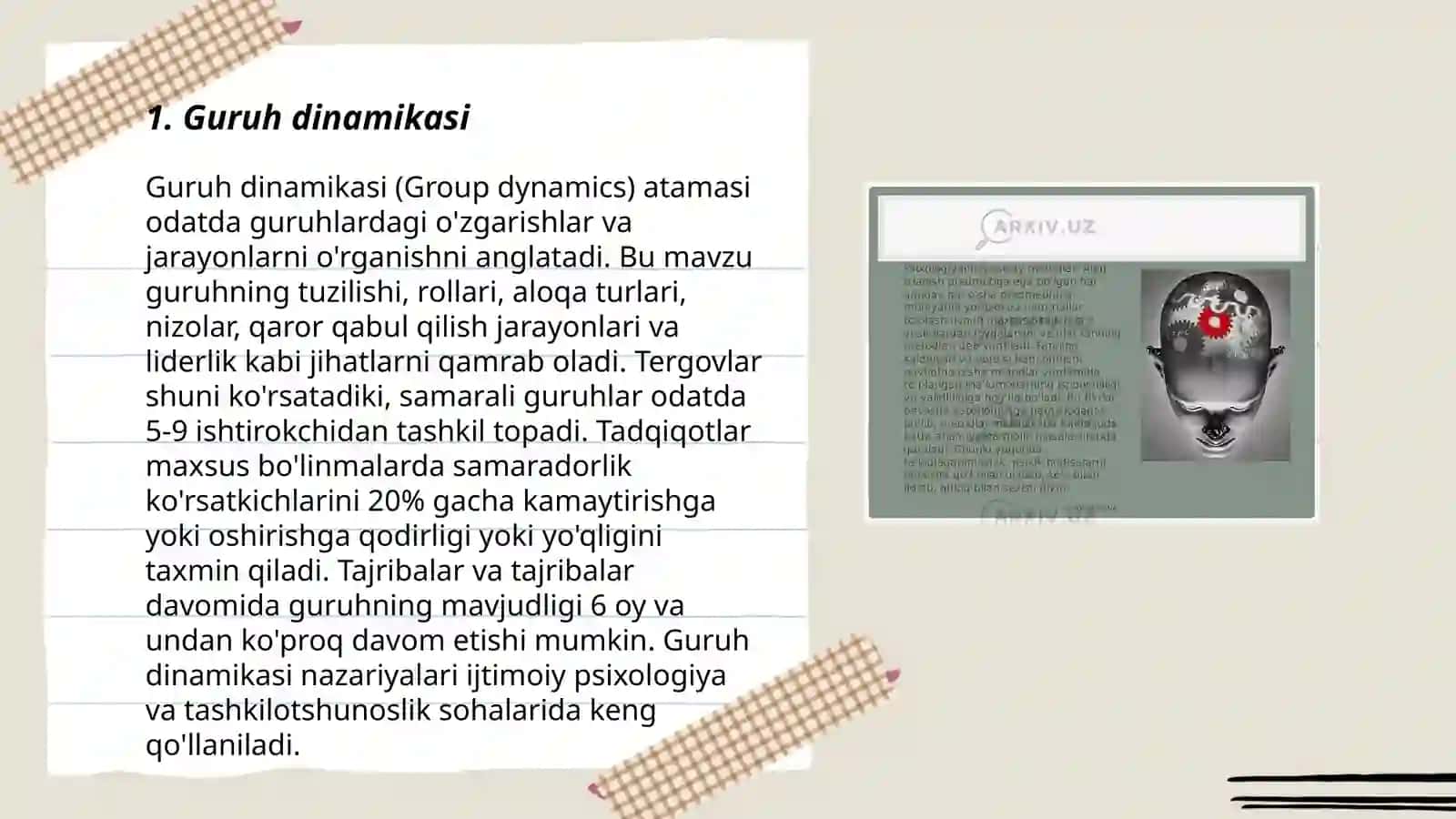 Guruh dinamikasi 3