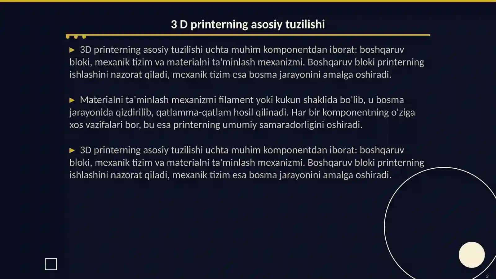 3 D printer sozlash va Kalibrlash 3