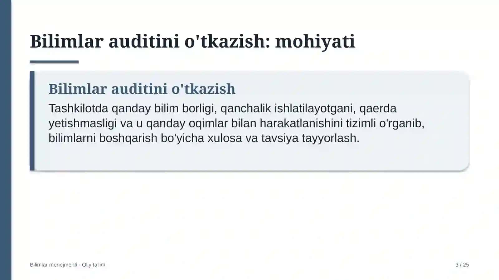 Kasb-hunar maktablarida bilimlar auditini o'tkazish 3