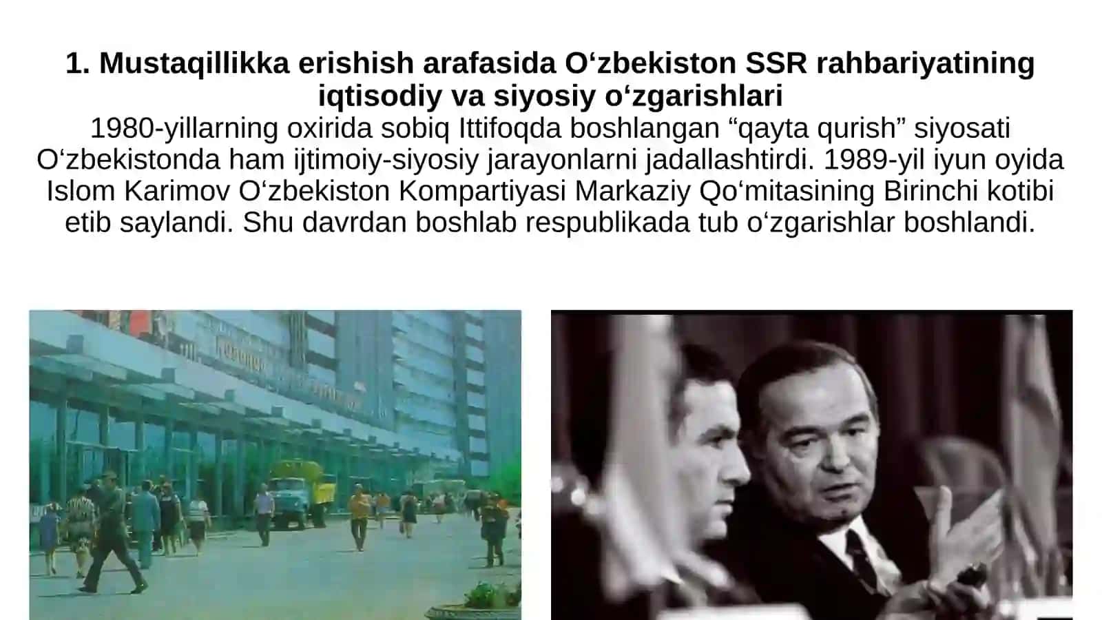MUSTAQIL O‘ZBEKISTON RESPUBLIKASI TASHKIL TOPISHINING TARIXIY AHAMIYATI 3