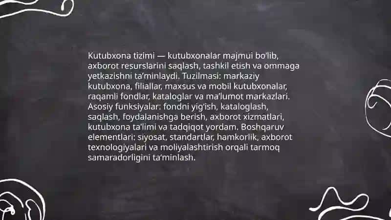 Kutubxona tizimi 3
