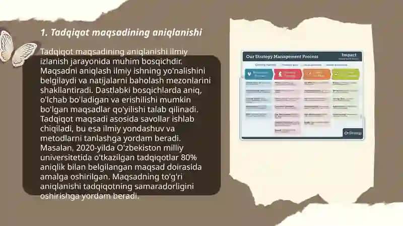 Tadqiqot maqsadini belgilash 3