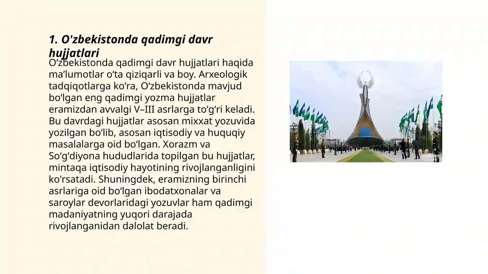 O'zbekistonda hujjatchilik tarixi 3