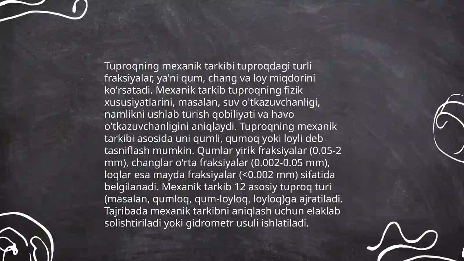 Tuproqning mexanik tarkibi 3