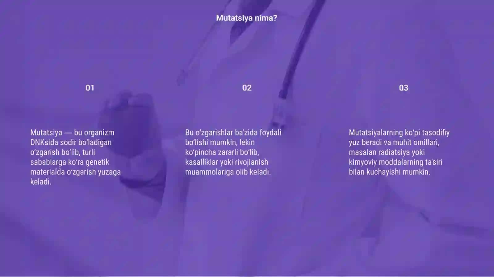 Mutatsiya zararlimi 3