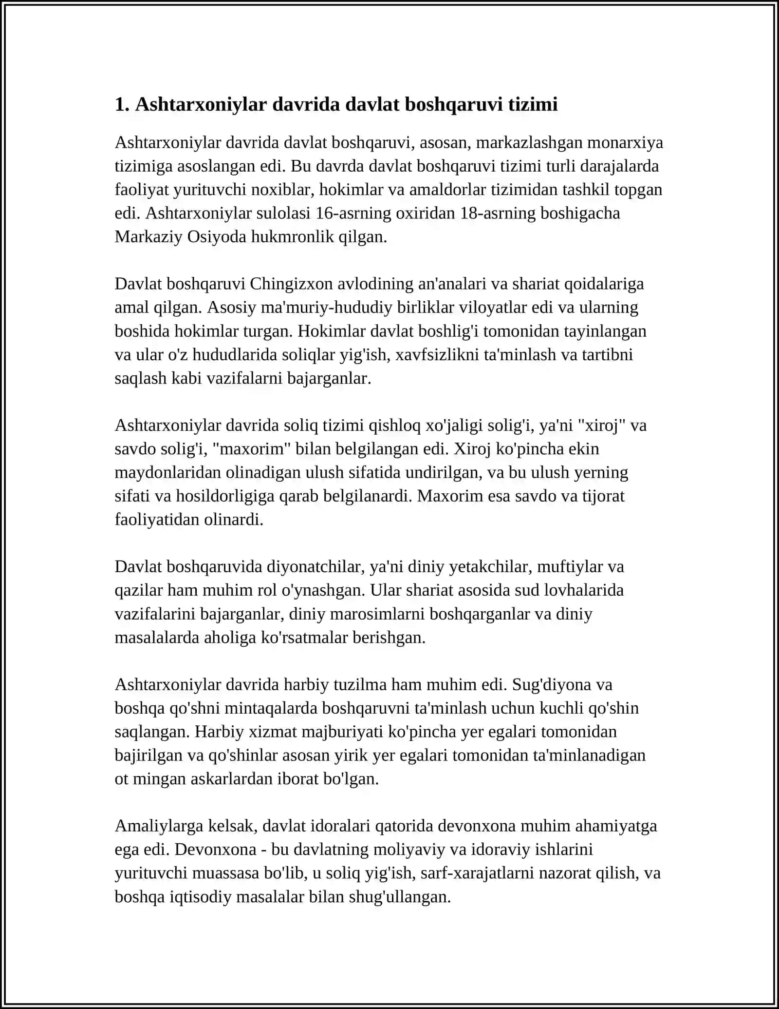 ASHTARXONIYLAR DAVLAT BOSHQARUVI 3