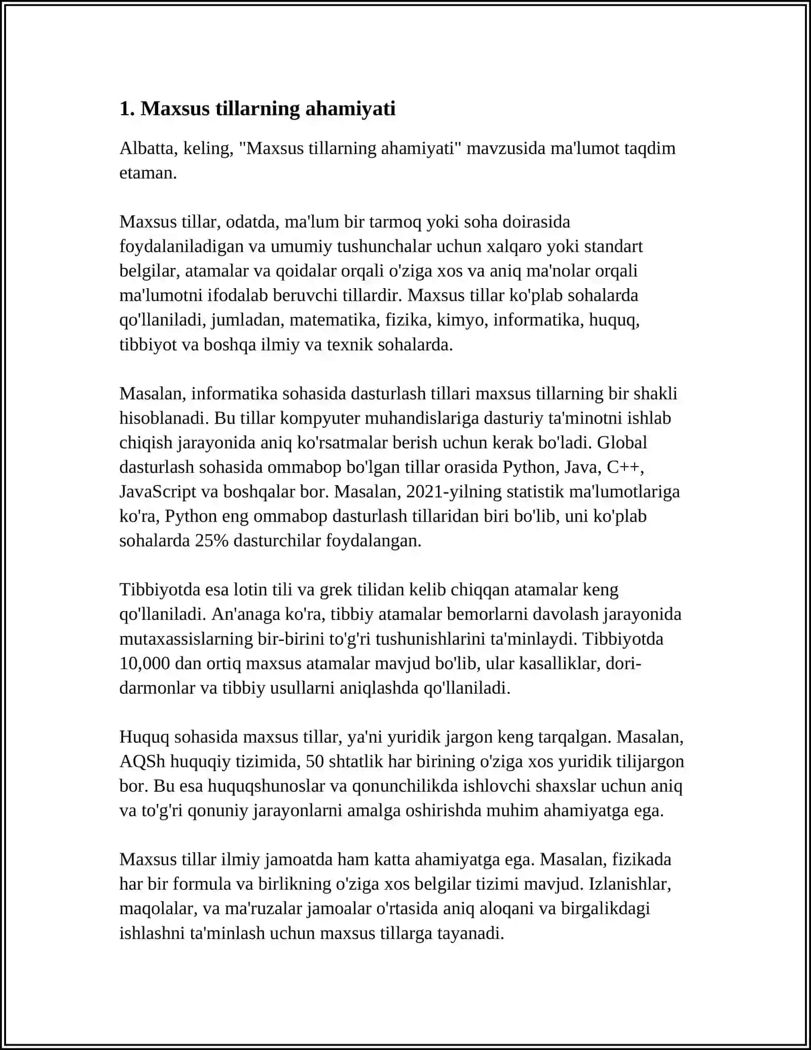 DMK LAR UCHUN MAXSUS TILLAR SINFLARI 3