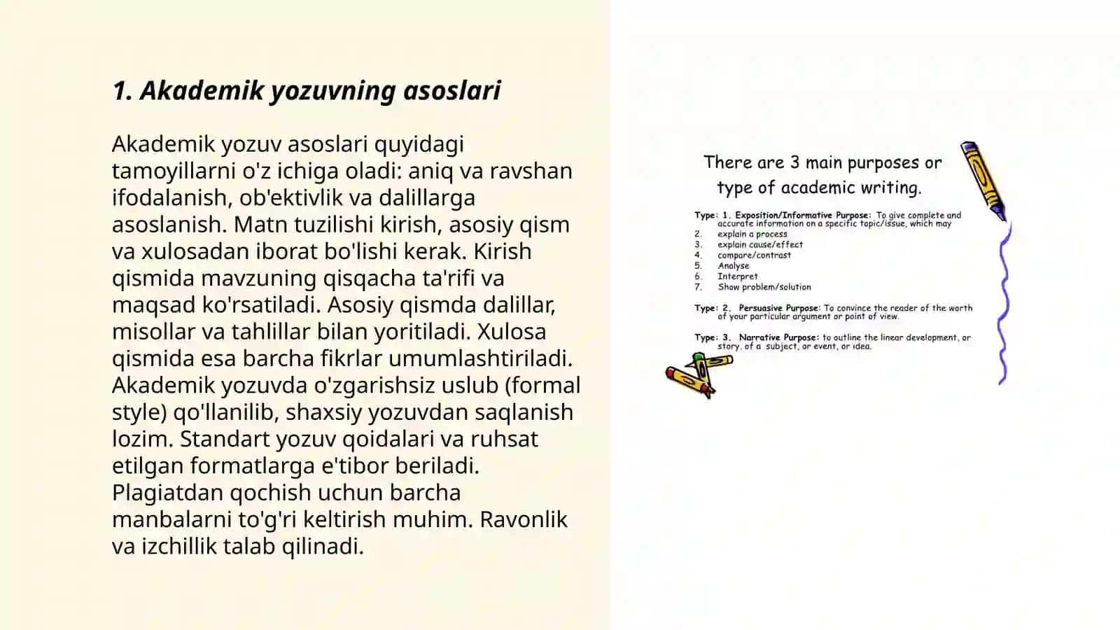 Akademik yozuv va axborot 3