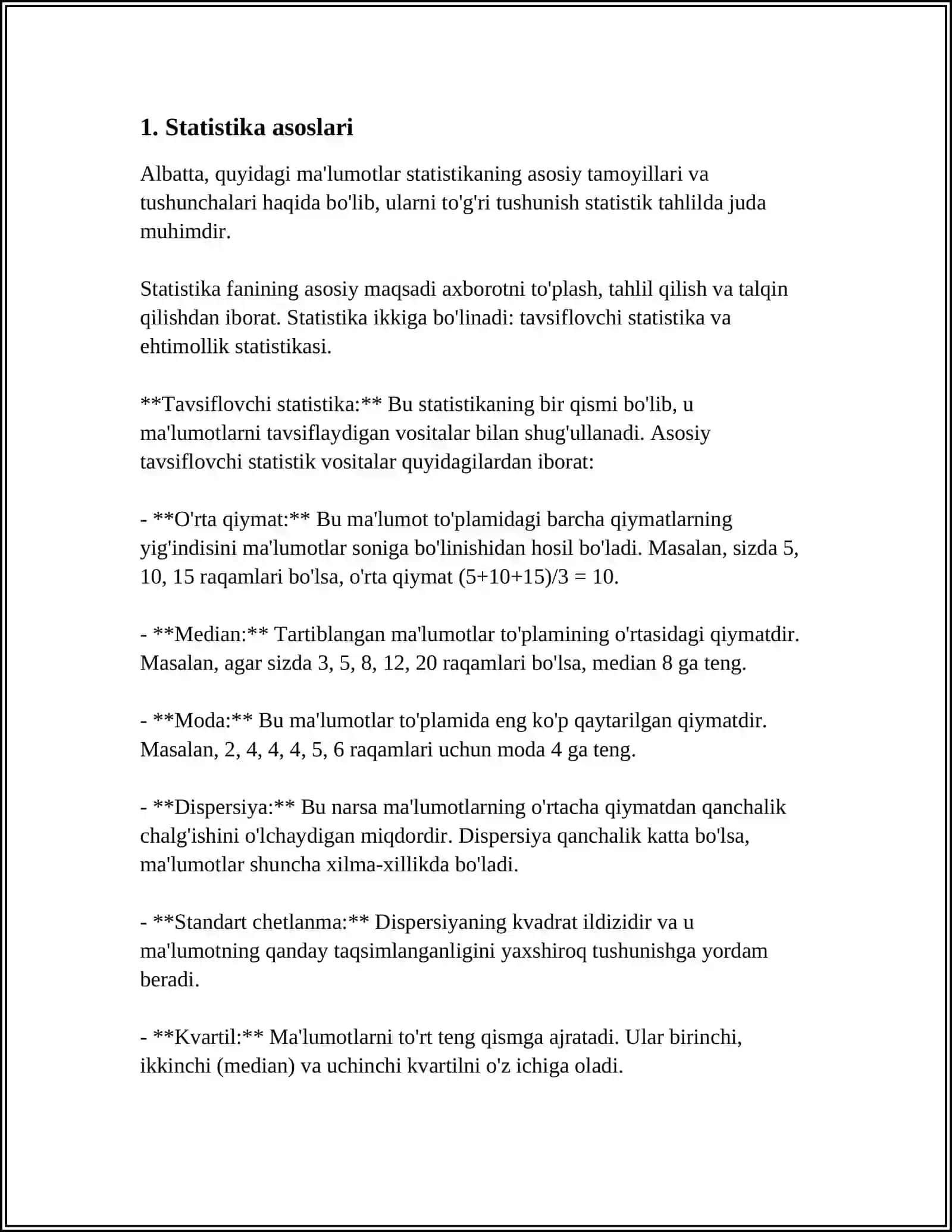 STATISTIKA FANINING PRIDMETI 3