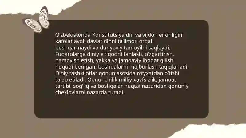Din va vijdon erkinligi 3