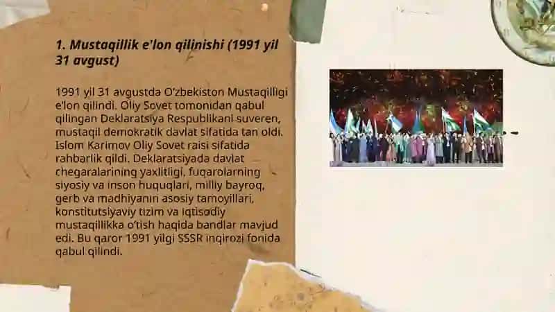 O'zbekiston Mustaqilligi 3