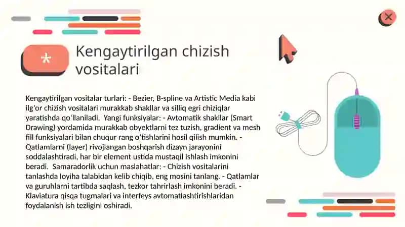 Corel Draw bilan ishlashning qoʻshimcha imkoniyatlari 3