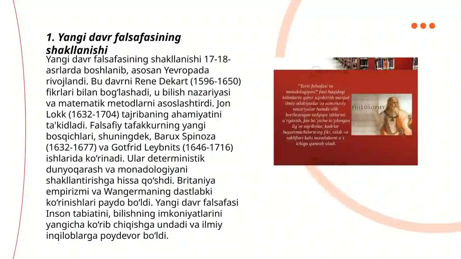 Yangi davr falsafasi 3